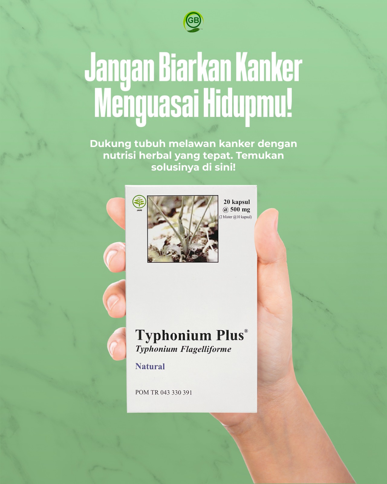 Typhonium Plus herbal cancer support supplement